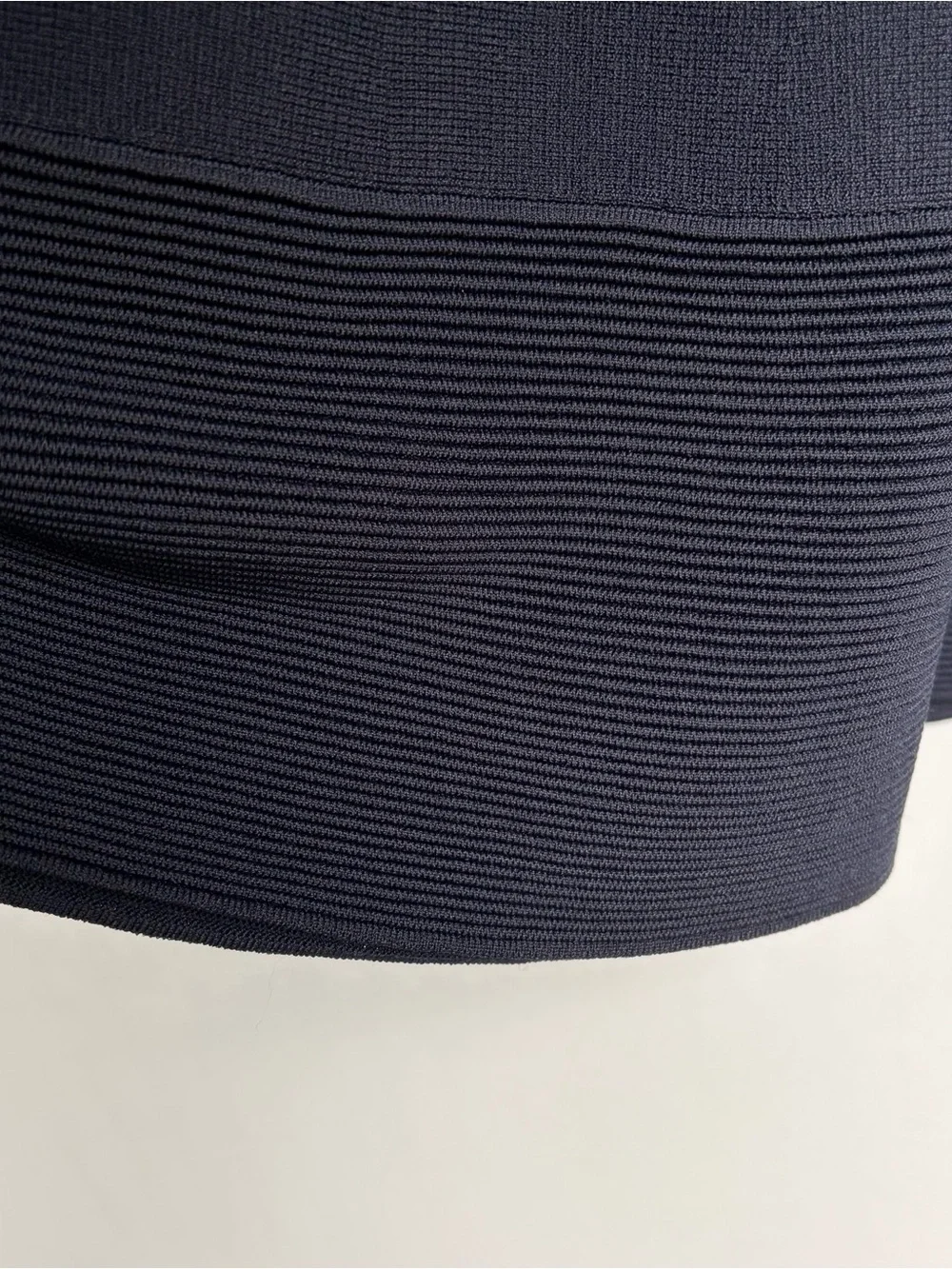 Kate Spade Trompe L’Oeil Dress Sz XS Navy Blue Black Peter Pan Collar Fit Flare